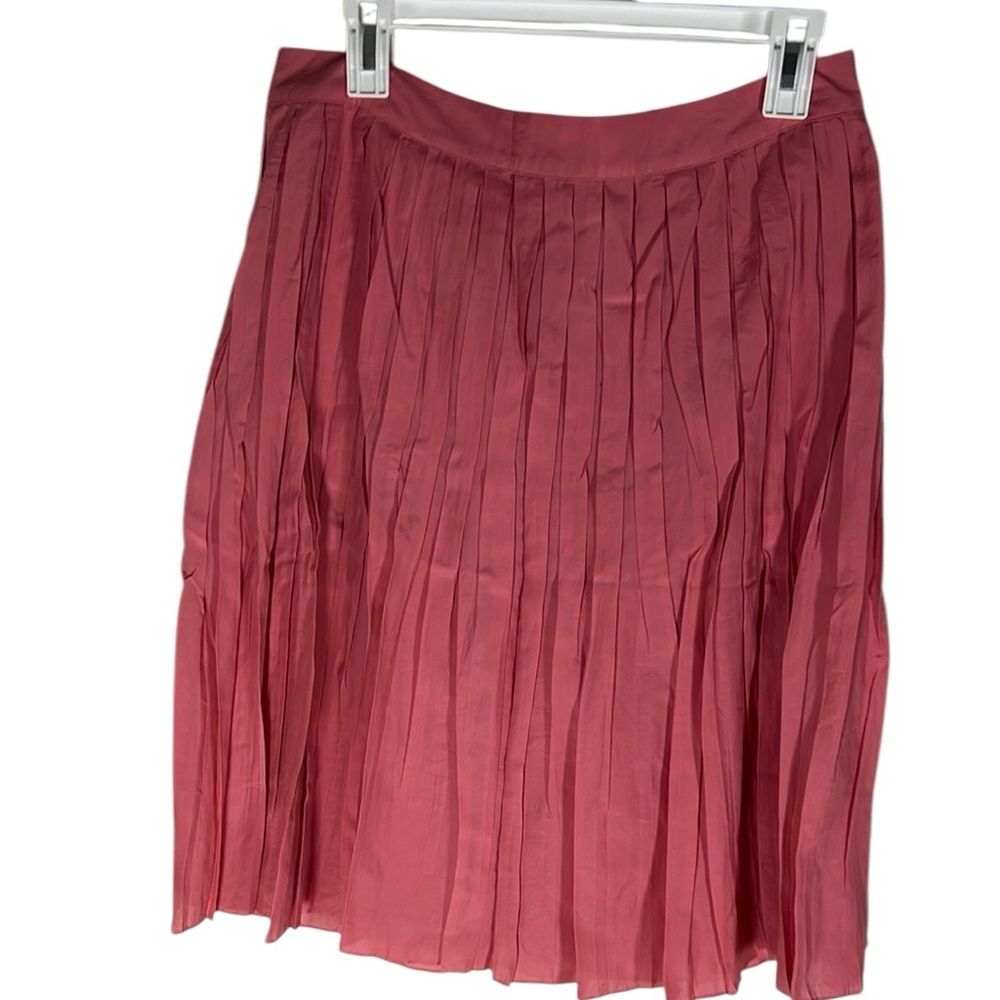 Talbots Coral Pink Pleated Skirt Size 8